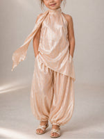 Load image into Gallery viewer, Peach Princess Tussle Silk Set